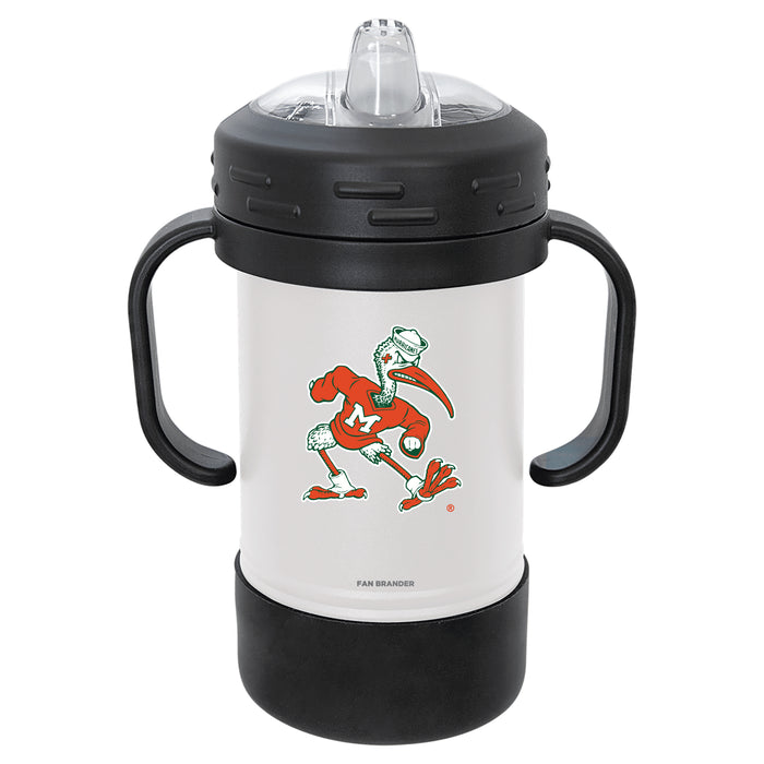 Fan Brander Sippy Cup Tumbler with Miami Hurricanes Logos