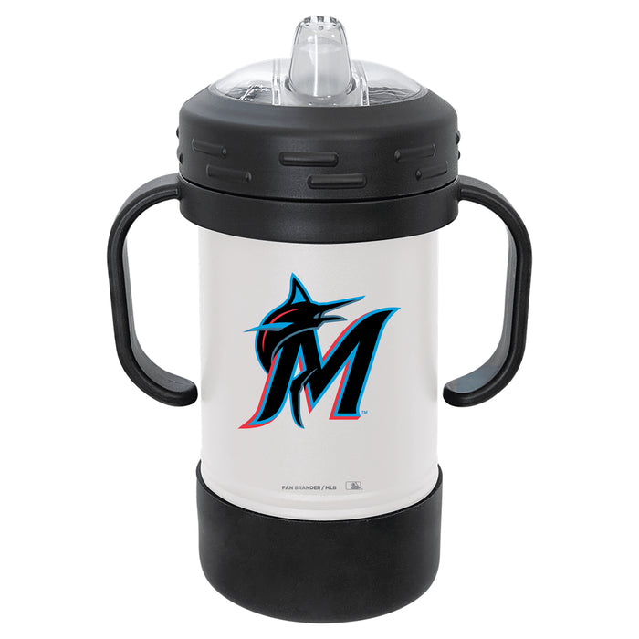 Fan Brander Sippy Cup Tumbler with Miami Marlins Logos