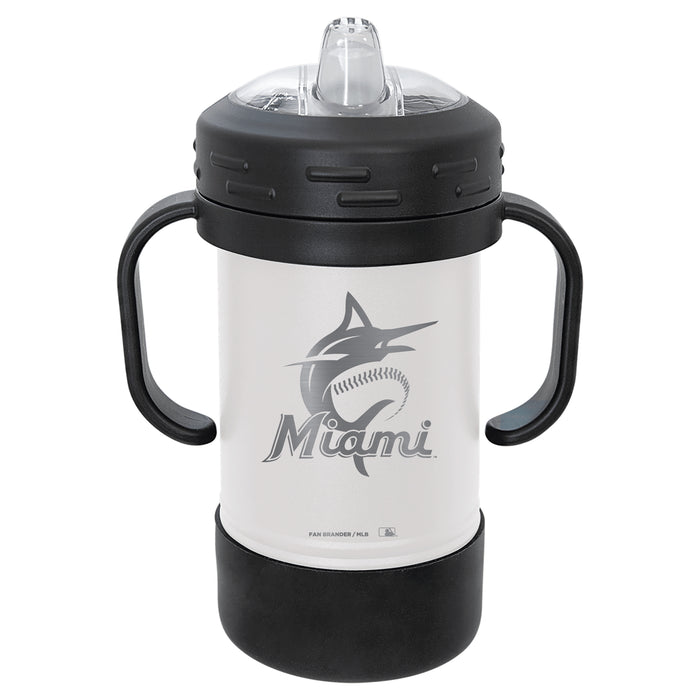 Fan Brander Sippy Cup Tumbler with Miami Marlins Logos