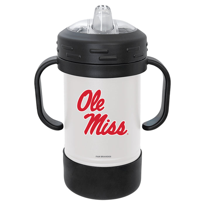 Fan Brander Sippy Cup Tumbler with Mississippi Ole Miss Logos