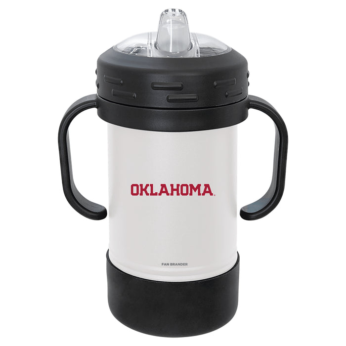 Fan Brander Sippy Cup Tumbler with Oklahoma Sooners Logos