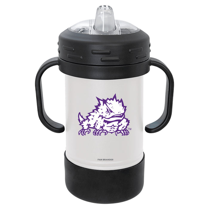 Fan Brander Sippy Cup Tumbler with Texas Christian University Horned Frogs Logos