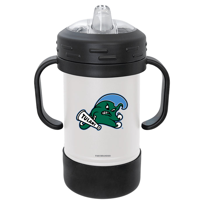 Fan Brander Sippy Cup Tumbler with Tulane Green Wave Logos