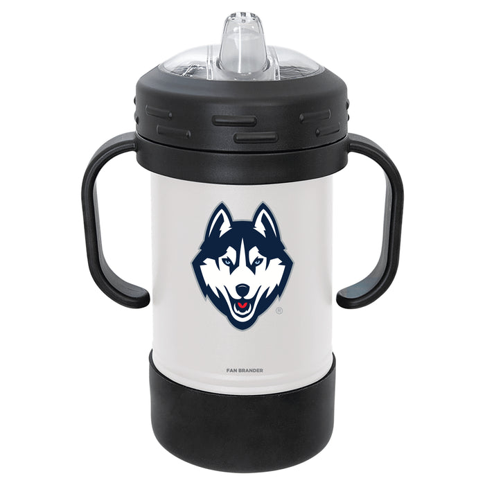 Fan Brander Sippy Cup Tumbler with Uconn Huskies Logos