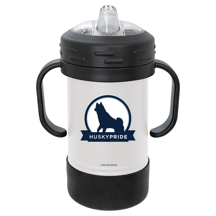 Fan Brander Sippy Cup Tumbler with Uconn Huskies Logos