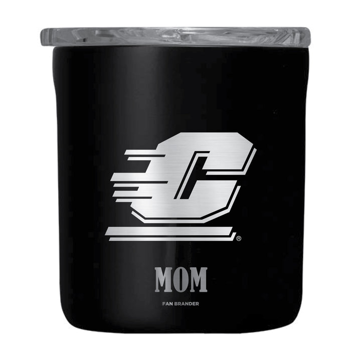 Corkcicle Insulated Buzz Cup Central Michigan Chippewas Etched Mom with Primary Logo