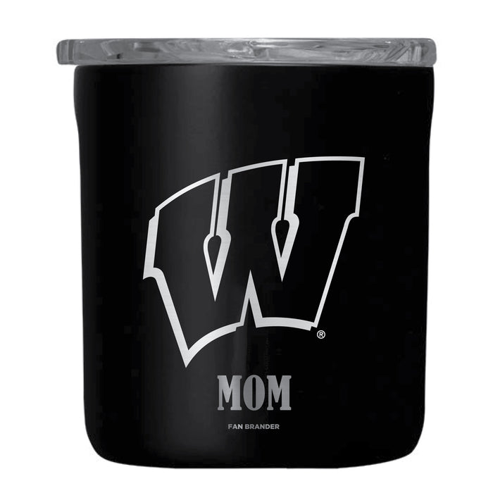 Corkcicle Insulated Buzz Cup Wisconsin Badgers Mom Primary Logo