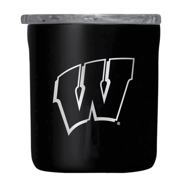 Corkcicle Insulated Buzz Cup Wisconsin Badgers Etched Primary Logo