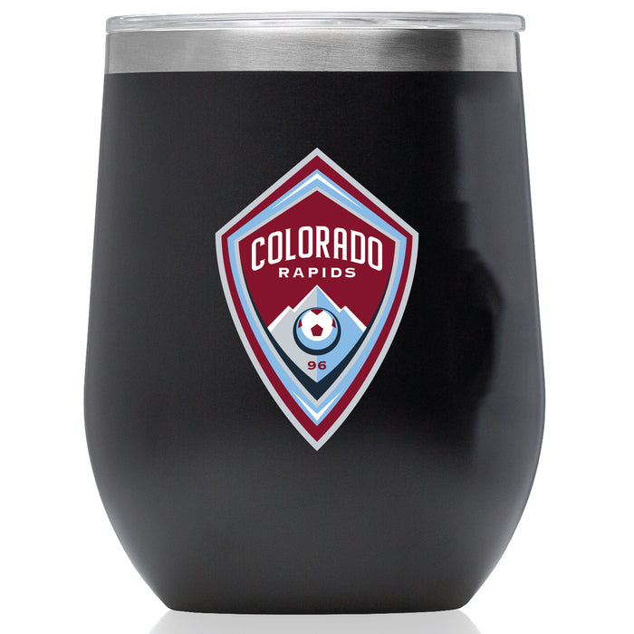 Corkcicle Stemless Wine Glass with Colorado Rapids Primary Logo