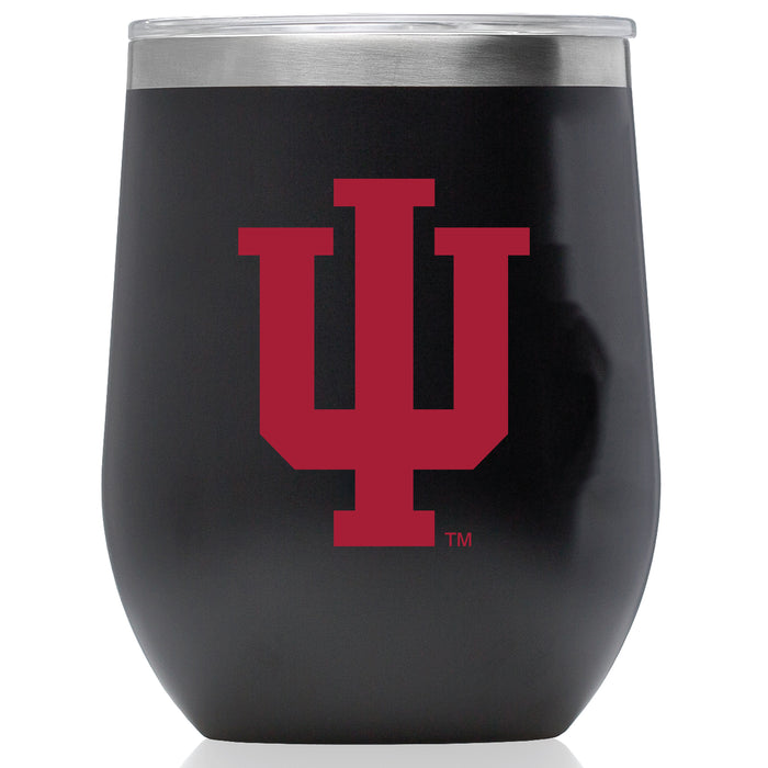 Corkcicle Stemless Wine Glass with Indiana Hoosiers Primary Logo