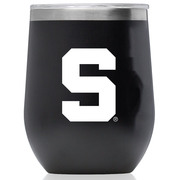 Corkcicle Stemless Wine Glass with Michigan State Spartans Block S