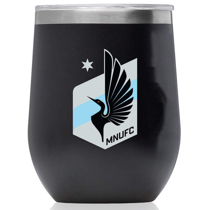 Corkcicle Stemless Wine Glass with Minnesota United FC Primary Logo