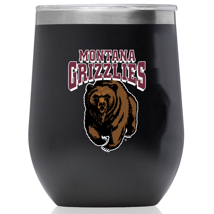 Corkcicle Stemless Wine Glass with Montana Grizzlies Primary Logo
