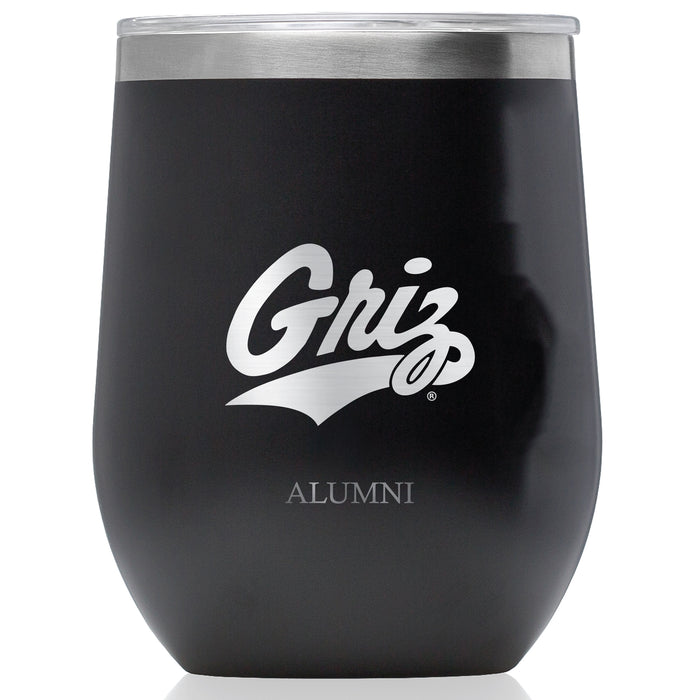 Corkcicle Stemless Wine Glass with Montana Grizzlies Alumni Primary Logo