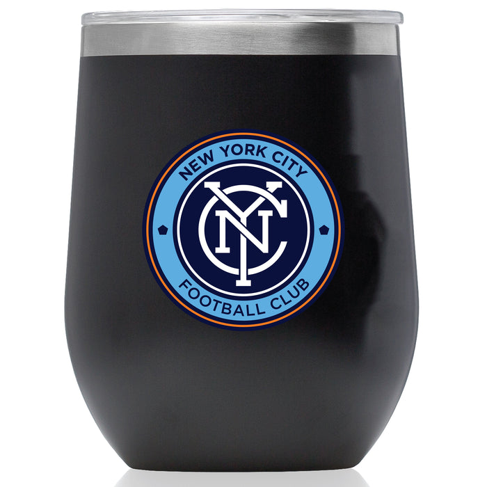 Corkcicle Stemless Wine Glass with New York City FC Primary Logo