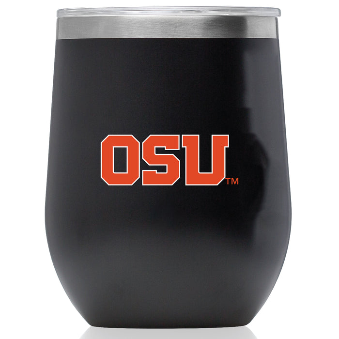 Corkcicle Stemless Wine Glass with Oregon State Beavers Secondary Logo