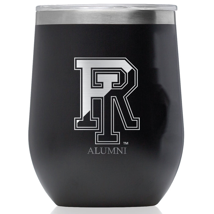 Corkcicle Stemless Wine Glass with Rhode Island Rams Alumni Primary Logo