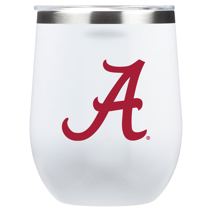 Corkcicle Stemless Wine Glass with Alabama Crimson Tide Alabama A