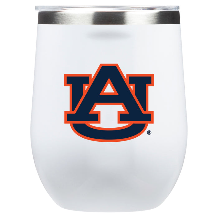 Corkcicle Stemless Wine Glass with Auburn Tigers Primary Logo