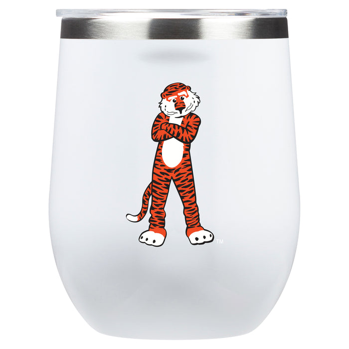 Corkcicle Stemless Wine Glass with Auburn Tigers Secondary Logo