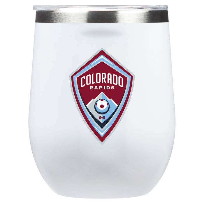 Corkcicle Stemless Wine Glass with Colorado Rapids Primary Logo