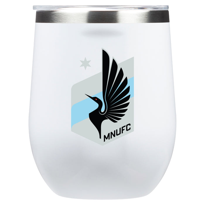 Corkcicle Stemless Wine Glass with Minnesota United FC Primary Logo