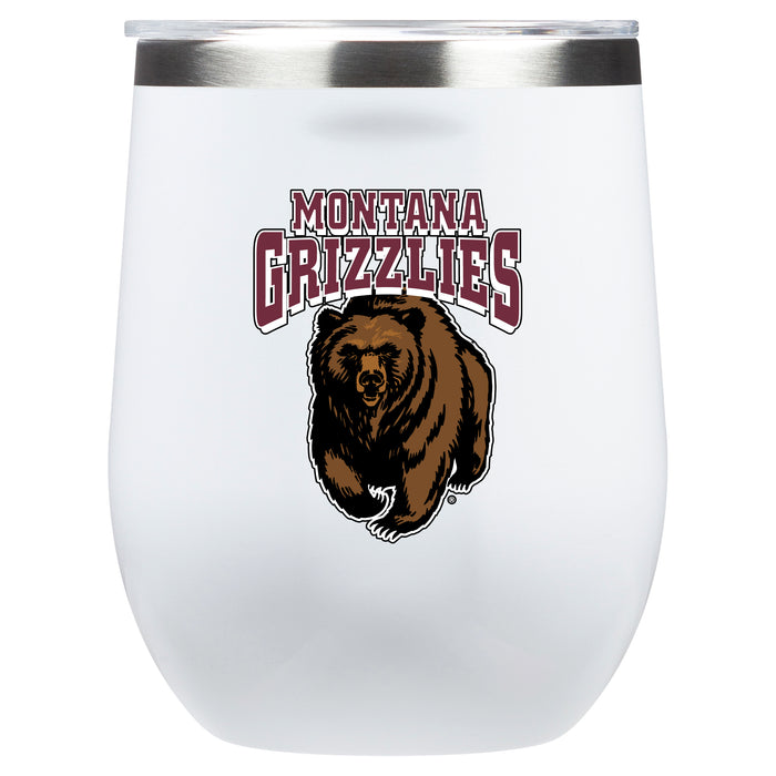 Corkcicle Stemless Wine Glass with Montana Grizzlies Primary Logo