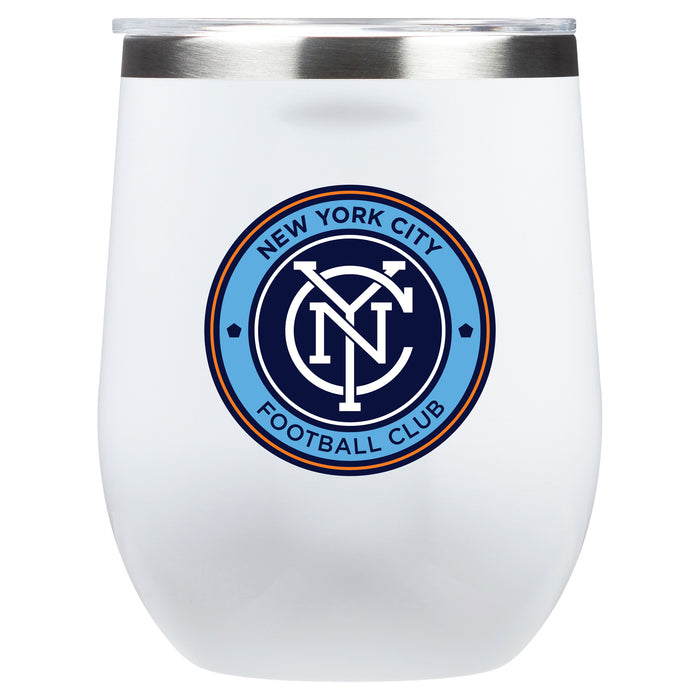 Corkcicle Stemless Wine Glass with New York City FC Primary Logo