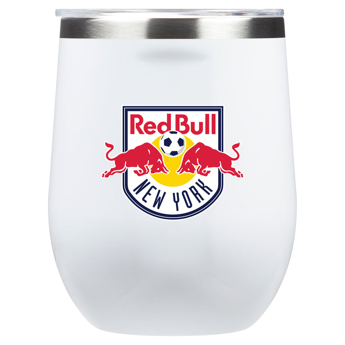 Corkcicle Stemless Wine Glass with New York Red Bulls Primary Logo