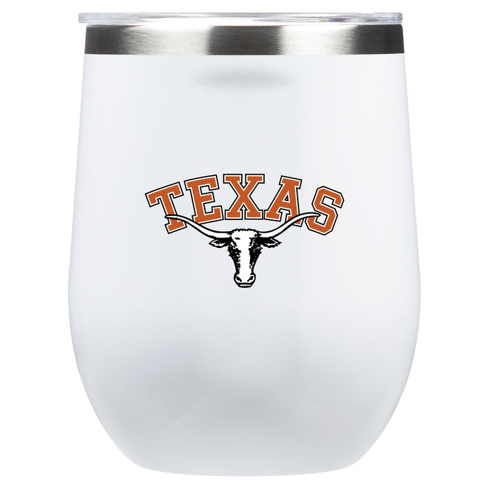 Corkcicle Stemless Wine Glass with Texas Longhorns  Secondary Logo