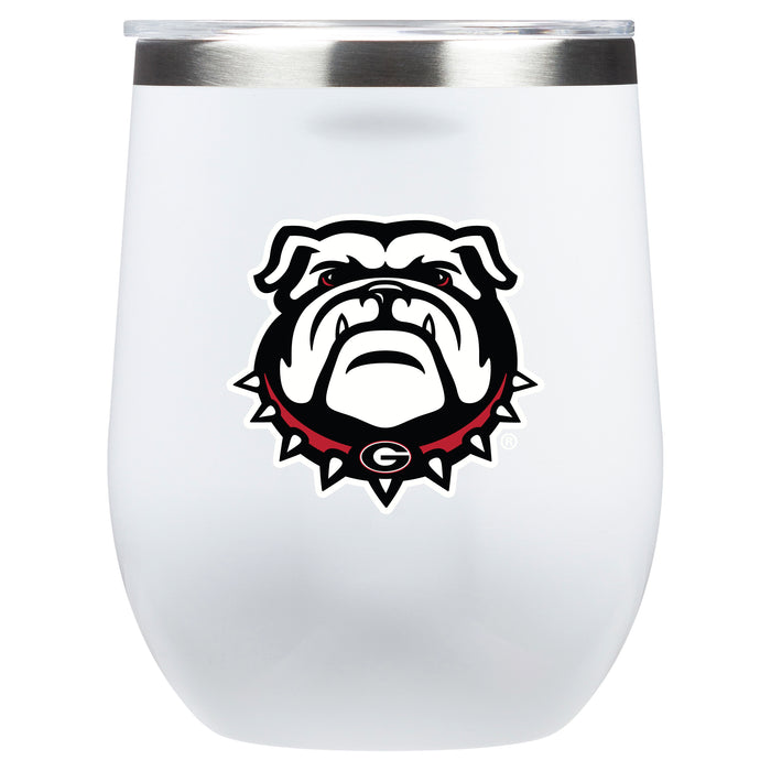 Corkcicle Stemless Wine Glass with Georgia Bulldogs Secondary Logo