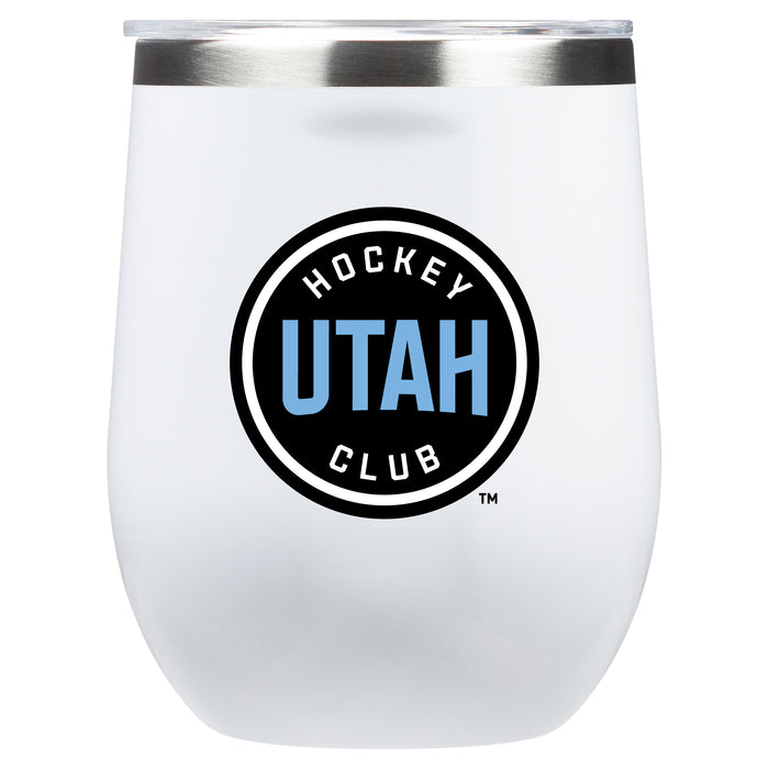 Corkcicle Stemless Wine Glass with Utah Hockey Club Primary Mark