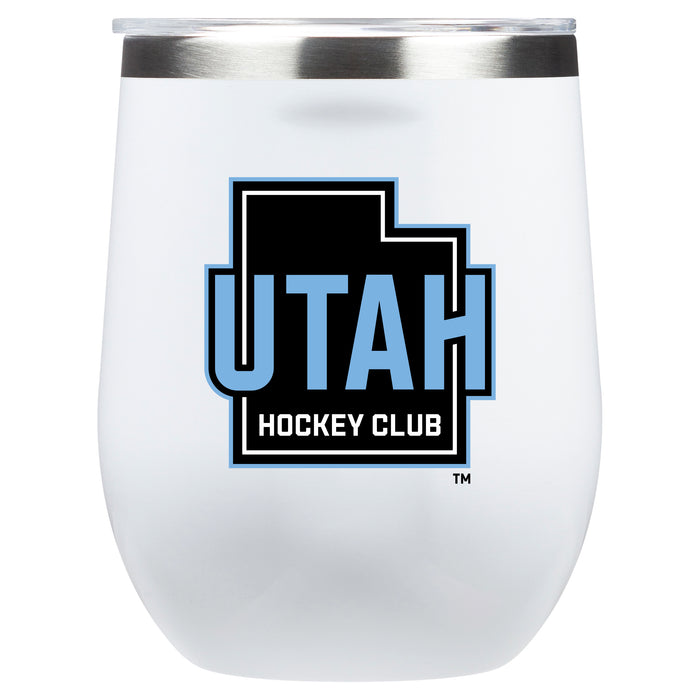 Corkcicle Stemless Wine Glass with Utah Hockey Club Secondary