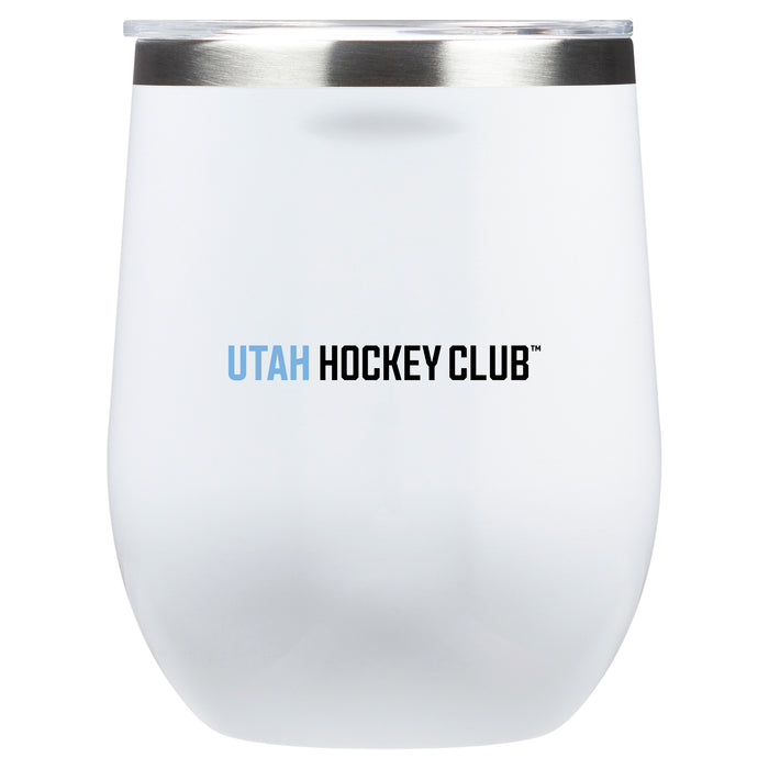 Corkcicle Stemless Wine Glass with Utah Hockey Club Wordmark