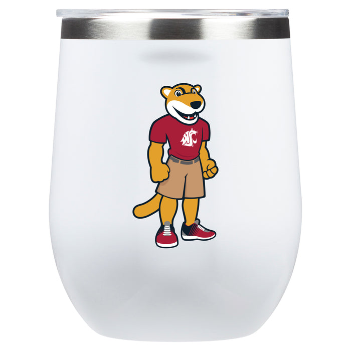 Corkcicle Stemless Wine Glass with Washington State Cougars Secondary Logo