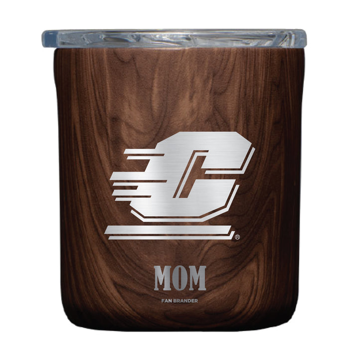 Corkcicle Insulated Buzz Cup Central Michigan Chippewas Etched Mom with Primary Logo