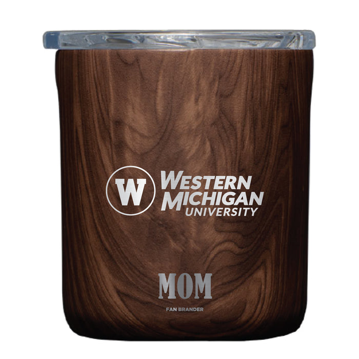 Corkcicle Insulated Buzz Cup Western Michigan Broncos Etched Mom with Primary Logo