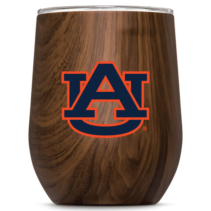 Corkcicle Stemless Wine Glass with Auburn Tigers Primary Logo