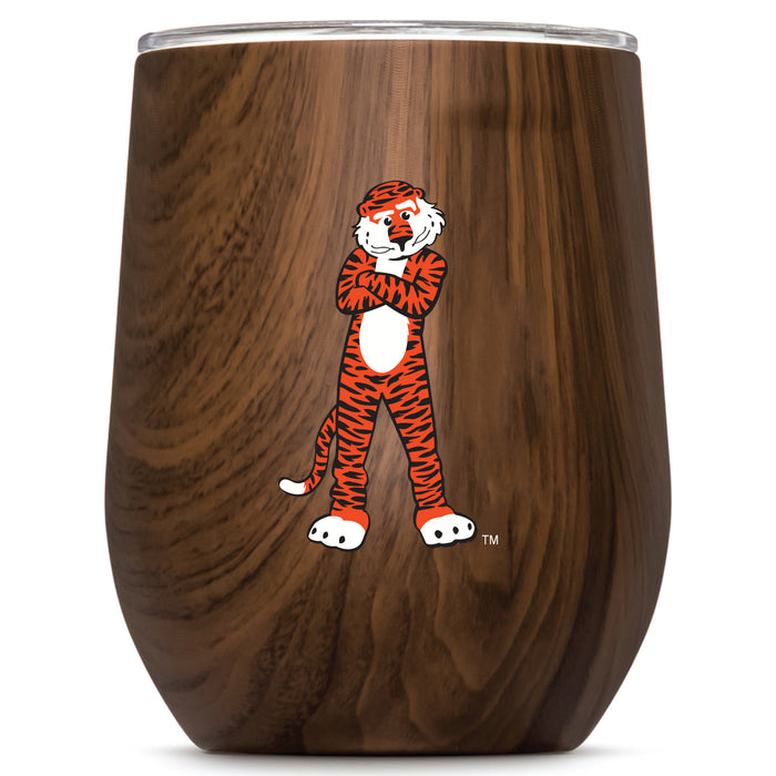 Corkcicle Stemless Wine Glass with Auburn Tigers Secondary Logo