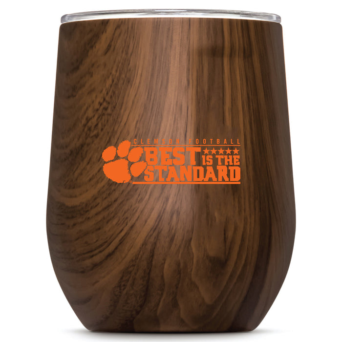 Corkcicle Stemless Wine Glass with Clemson Tigers Best Standard