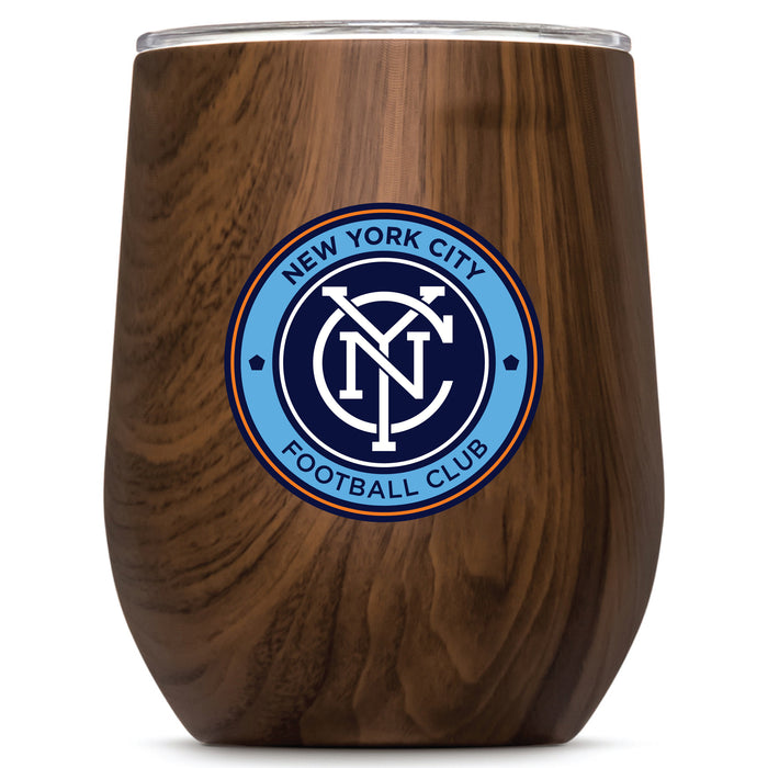 Corkcicle Stemless Wine Glass with New York City FC Primary Logo