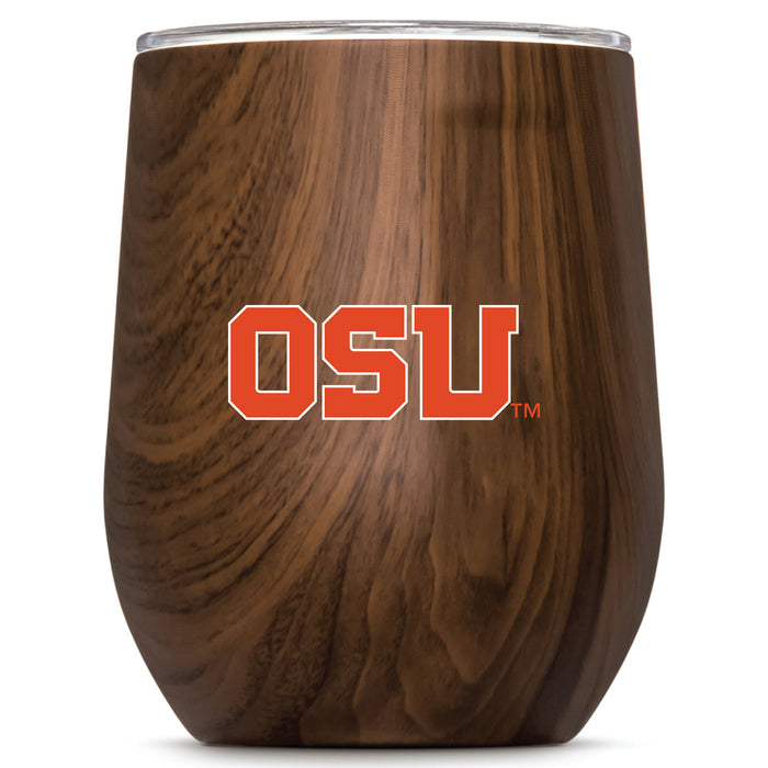 Corkcicle Stemless Wine Glass with Oregon State Beavers Secondary Logo