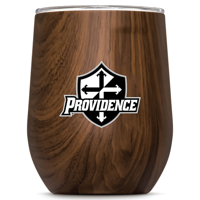 Corkcicle Stemless Wine Glass with Providence Friars Friars Shield