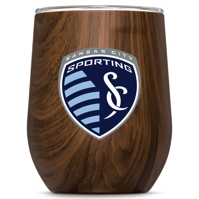 Corkcicle Stemless Wine Glass with Sporting Kansas City Primary Logo