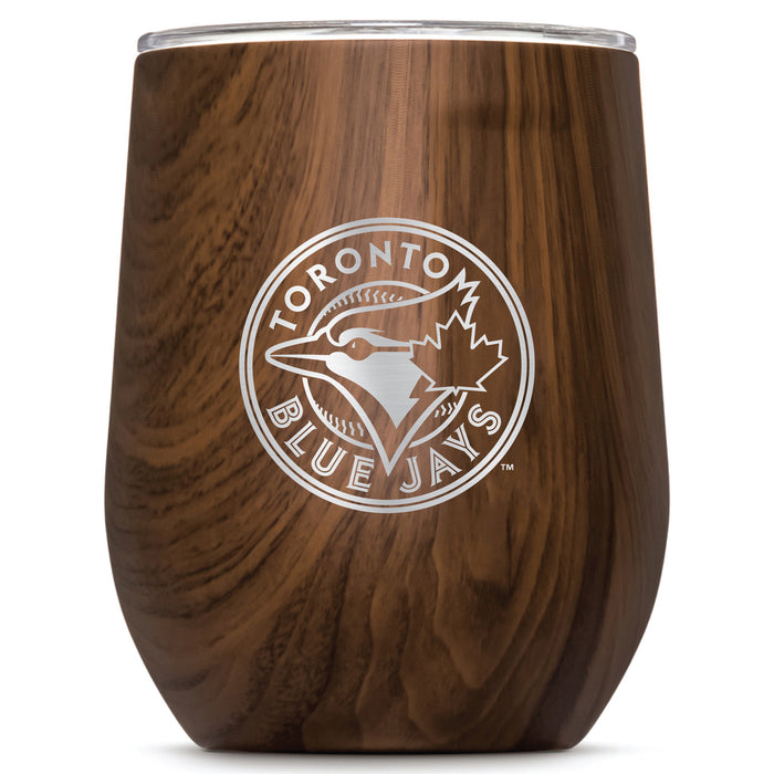 Corkcicle Stemless Wine Glass with Toronto Blue Jays Primary Logo