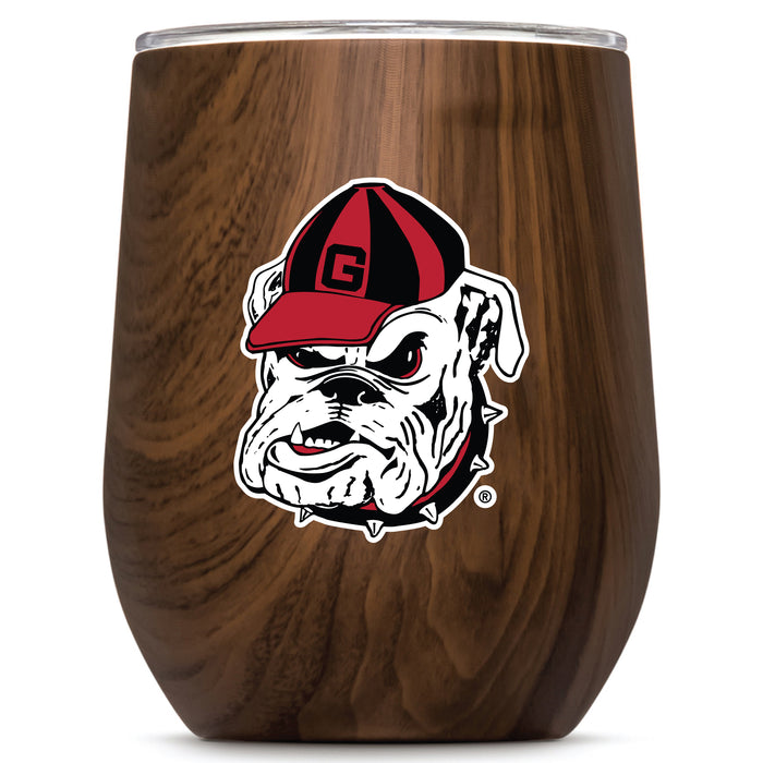 Corkcicle Stemless Wine Glass with Georgia Bulldogs Georgia Bulldog