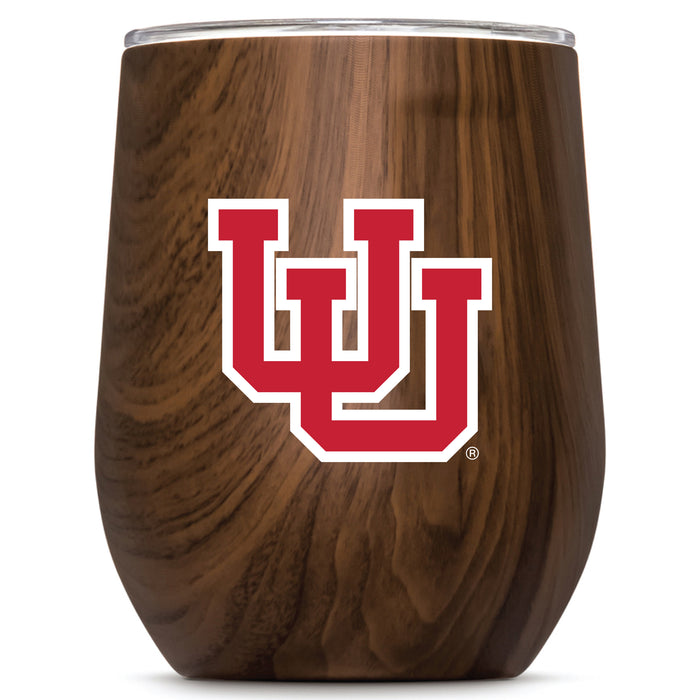 Corkcicle Stemless Wine Glass with Utah Utes UU