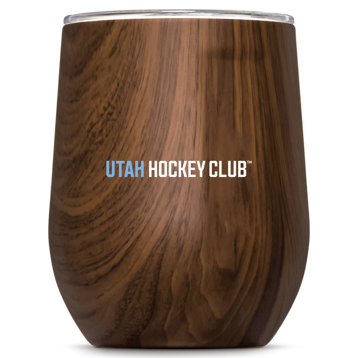 Corkcicle Stemless Wine Glass with Utah Hockey Club Wordmark