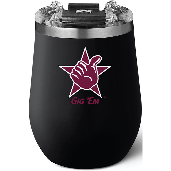 BruMate Uncork'd XL Wine Tumbler with Texas A&M Aggies Texas A&M Gig Em