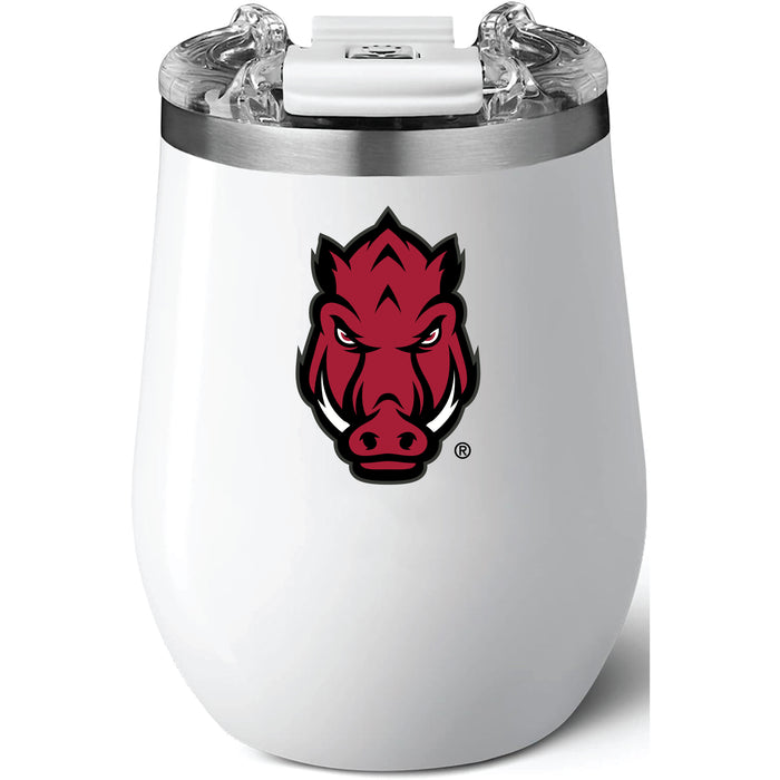 BruMate Uncork'd XL Wine Tumbler with Arkansas Razorbacks Secondary Logo